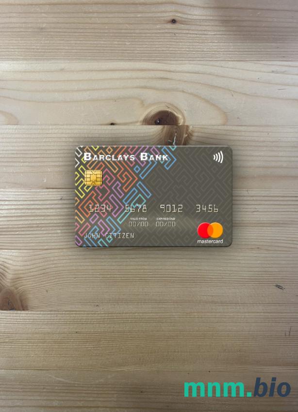 USA Barclays bank wygląd zdjęcia mastercard skan PSD + zdjęcie
